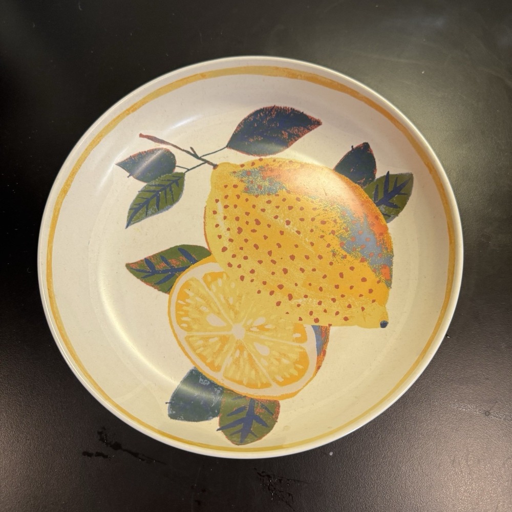 Threshold Melamine Serving Bowl 9" Lemons Summer Time Decor